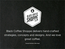 Tablet Screenshot of blackcoffeeshoppe.com